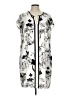 Daniel Rainn 100% Polyester Graphic Ivory Casual Dress Size L - photo 1