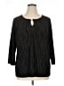 Kasper Black 3/4 Sleeve Blouse Size 1X - photo 1