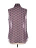 CAbi 100% Polyester Paisley Blue Sleeveless Blouse Size L - photo 2