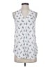 Maeve 100% Rayon White Sleeveless Button-Down Shirt Size 2 - photo 1