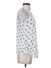 Maeve 100% Rayon White Sleeveless Button-Down Shirt Size 2 - photo 4