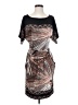 BCBGMAXAZRIA Graphic Brown Cocktail Dress Size XS - photo 1