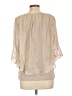 AB Studio Tan 3/4 Sleeve Blouse Size L - photo 2