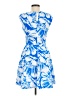 Aqua Tropical Floral Blue Cocktail Dress Size M - photo 2