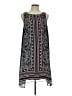 Max Studio 100% Polyester Paisley Gray Casual Dress Size L - photo 1