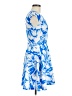 Aqua Tropical Floral Blue Cocktail Dress Size M - photo 4
