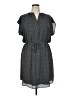 Apt. 9 100% Polyester Print Gray Casual Dress Size XL - photo 1