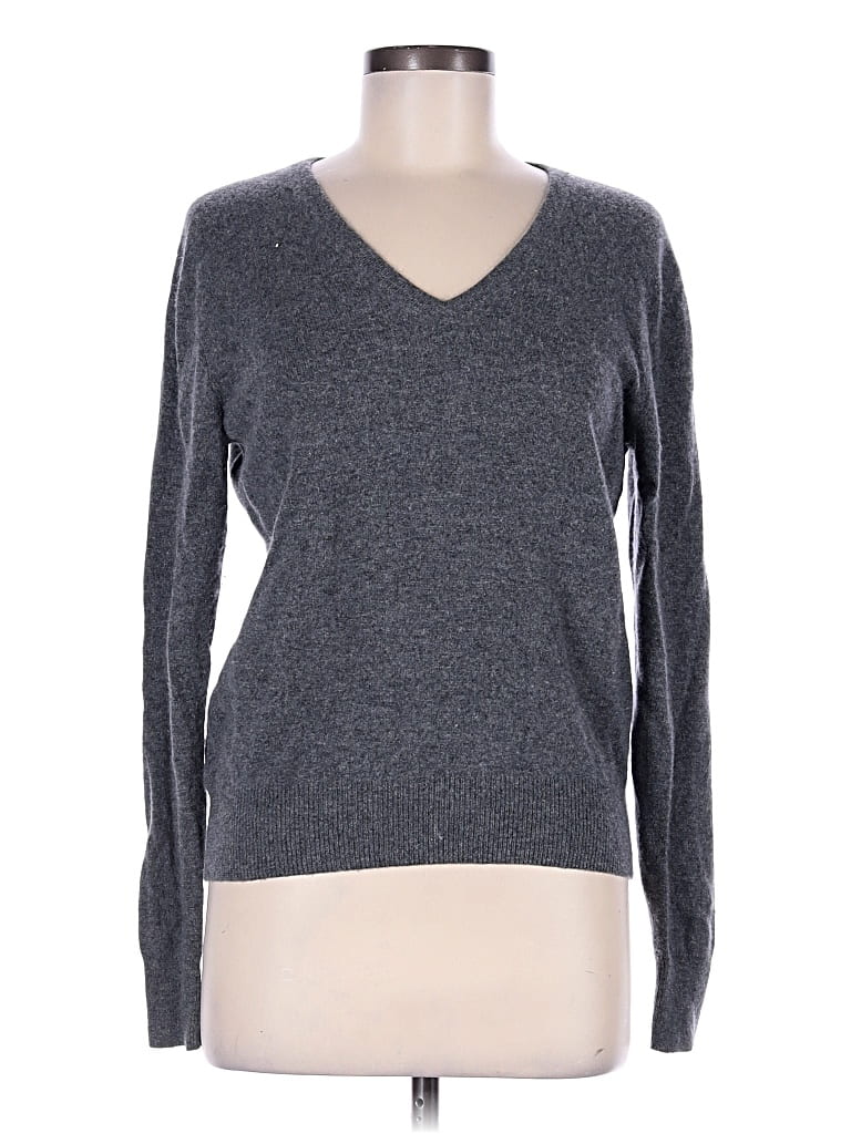 Pre-owned Naadam Cashmere Pullover Sweater In Gray