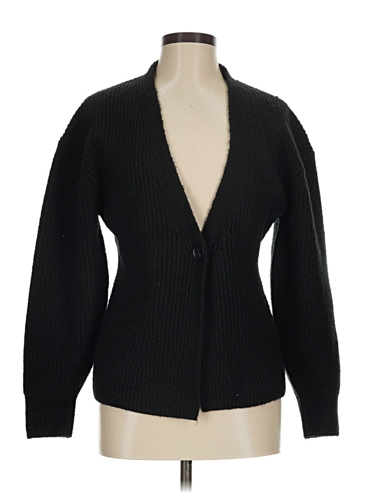 Pre-owned Nordstrom Cardigan Sweater In Black