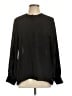 Apt. 9 100% Polyester Black Long Sleeve Blouse Size L - photo 1