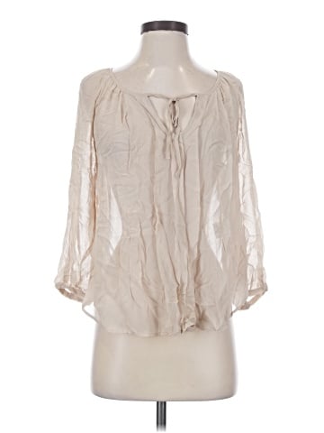 Joie 3/4 Sleeve Silk Top (view 1)