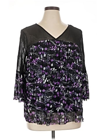 INC International Concepts 3/4 Sleeve Blouse (view 1)