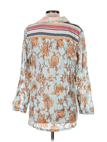 Soft Surroundings 3/4 Sleeve Button-Down Shirt (view 2)
