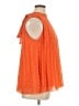 ASOS Design 100% Polyester Orange Sleeveless Blouse Size 14 - photo 4