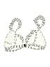 Accessorize Stripes Ivory Swimsuit Top Size 8 - photo 2