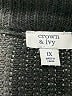 Crown & Ivy Solid Black Pullover Sweater Size 1X - photo 7