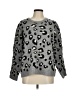 Charlie Paige Animal Print Gray Pullover Sweater Size M - photo 1