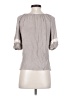 AGB 100% Rayon Gray Short Sleeve Blouse Size S - photo 2