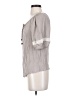 AGB 100% Rayon Gray Short Sleeve Blouse Size S - photo 5