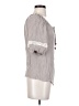 AGB 100% Rayon Gray Short Sleeve Blouse Size S - photo 4