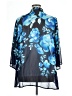 Susan Graver 100% Polyester Floral Blue Kimono Size XL - photo 2