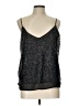 Bisou Bisou 100% Polyester Silver Sleeveless Top Size L - photo 1