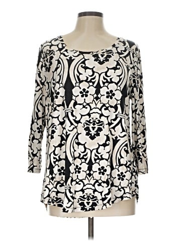 JM Collection 3/4 Sleeve Blouse (view 1)