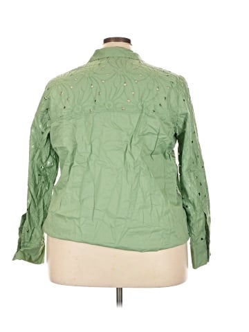 Lane Bryant Long Sleeve Button-Down Shirt (view 2)