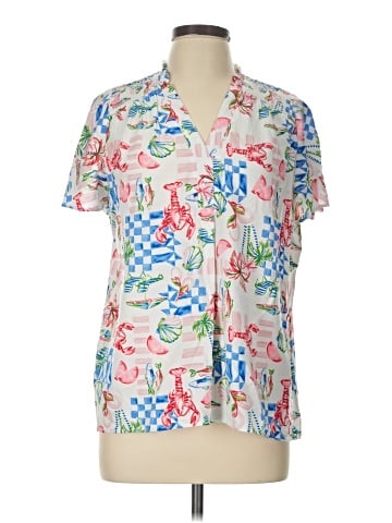 Crown & Ivy Short Sleeve Blouse (view 1)