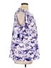 MICHAEL Michael Kors Floral Purple Short Sleeve Blouse Size XL - photo 4