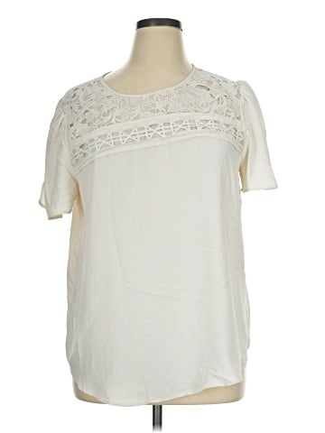 Ann Taylor Short Sleeve Blouse (view 1)
