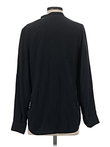 Vince. Long Sleeve Silk Top (view 2)