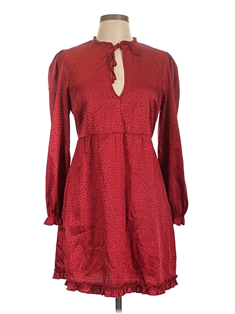 Pre-owned Speechless Casual Dress In Burgundy