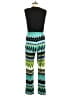 New Directions Chevron-herringbone Green Jumpsuit Size M - photo 2