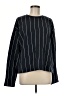 J.Crew 100% Cotton Stripes Black Pullover Sweater Size M - photo 1