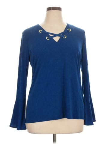 MICHAEL Michael Kors Long Sleeve Blouse (view 1)