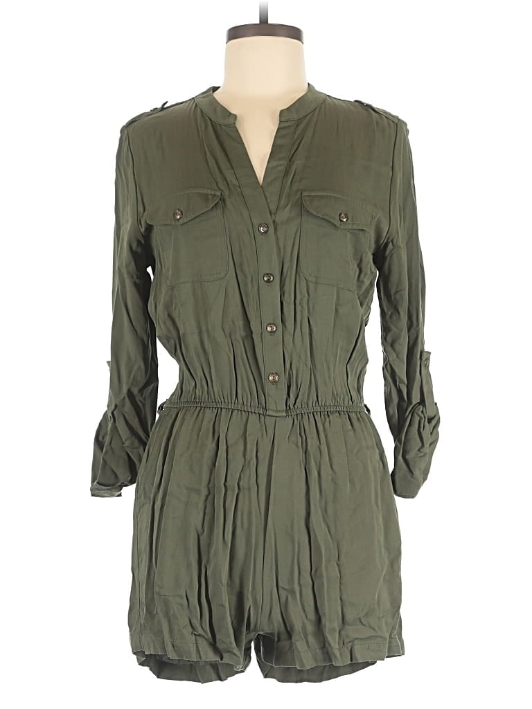 Pre-owned Papaya Romper In Green