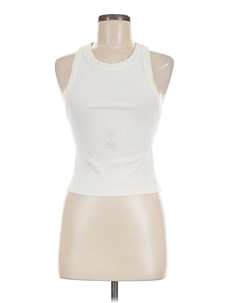 Pre-owned Lilybod Tank Top Ivory Halter Neckline Tops