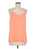 Express 100% Polyester Orange Sleeveless Blouse Size M - photo 1