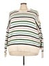 St. John's Bay Stripes Blue Ivory Pullover Sweater Size 3X - photo 1