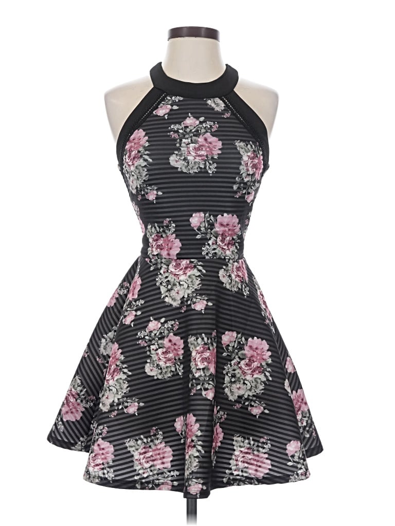Pre-owned Crystal Doll Cocktail Dress In Black