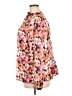 Lane Bryant 100% Polyester Argyle Pink Long Sleeve Blouse Size 22 - 24 Plus - photo 5
