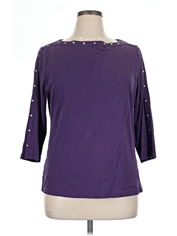 Karen Scott 3/4 Sleeve Top (view 1)