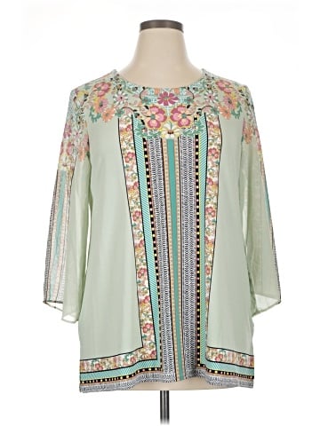 JM Collection 3/4 Sleeve Blouse (view 1)