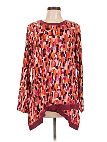 LOGO by Lori Goldstein Long Sleeve Blouse (view 1)