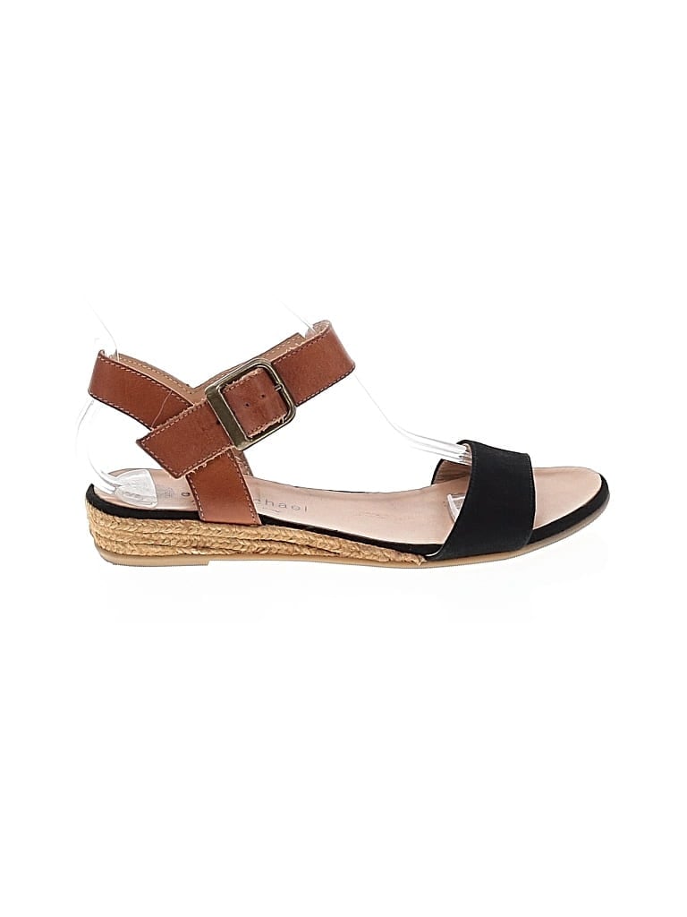 Pre-owned Eric Michael Wedges In Brown