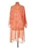 Lush 100% Polyester Orange Poncho Size L - photo 2