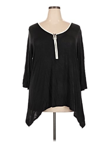 Cable & Gauge 3/4 Sleeve Blouse (view 1)