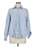 Blair Stripes Blue Long Sleeve Button-Down Shirt Size M - photo 1