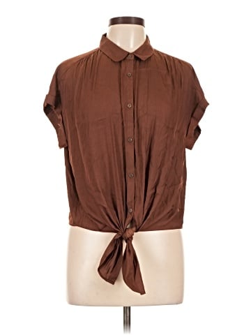 Rose + Olive Short Sleeve Blouse (view 1)